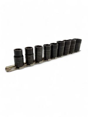 3/8” Drive 9pc Turbo Socket Set (10mm-19mm/ 3/4”)
