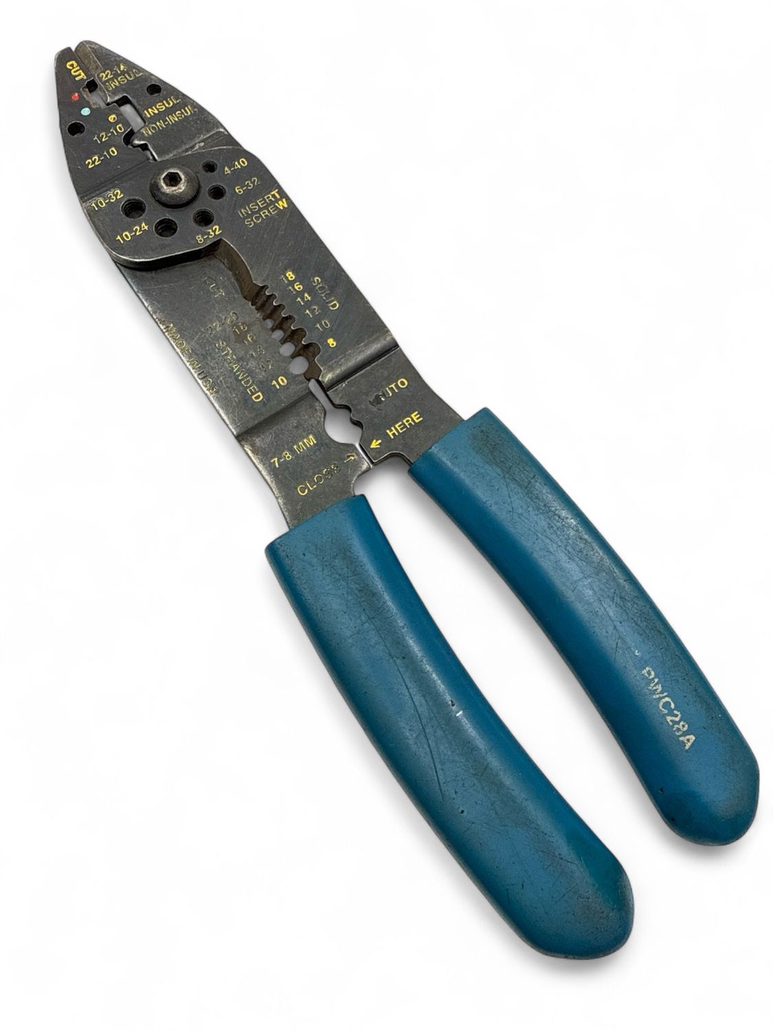 Blue-Point Wire Stripper/ Cutter/ Crimper/ Bolt Cutter, PWC28A - Shop ...