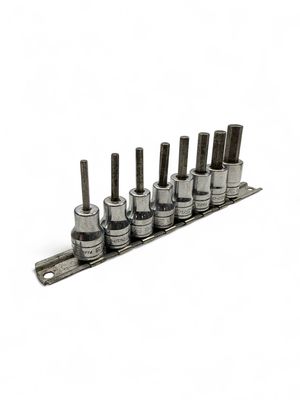 Snap On 8 pc 3/8" Drive SAE Standard Hex Bit Socket Set (9/64-3/8"), 208EFAY