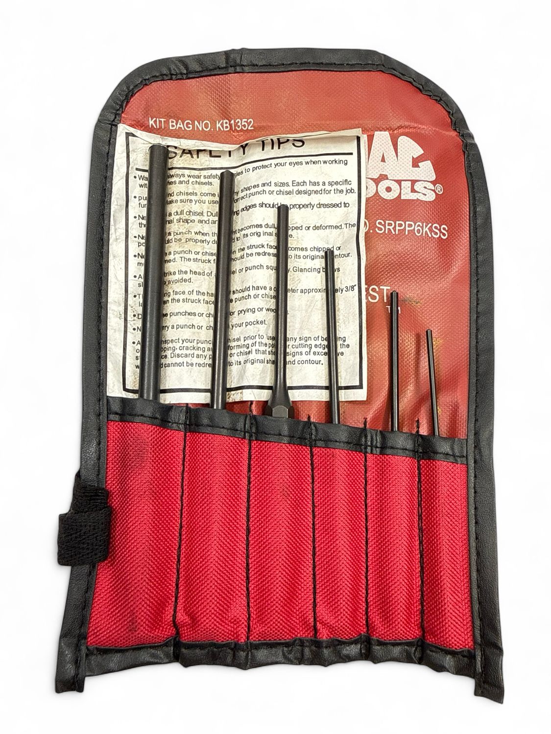 Mac Tools 6 Pc. Roll Pin Punch Set, SRPP6KSS