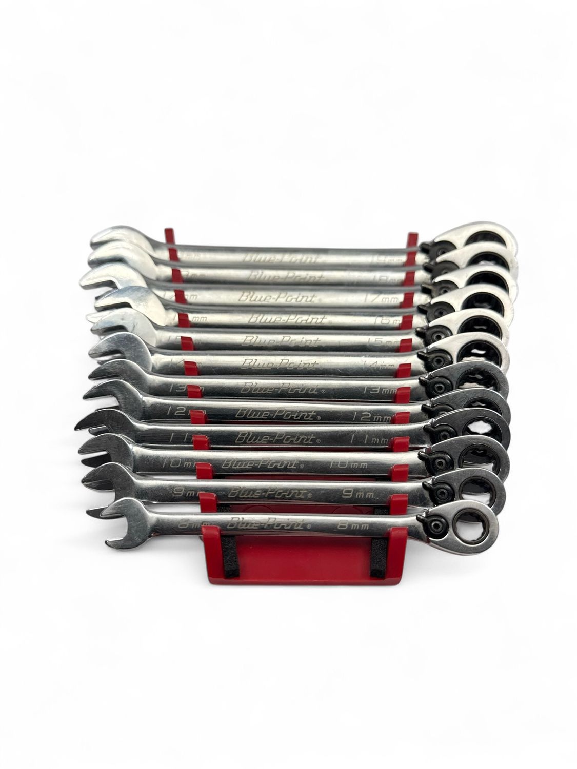 Blue Point 12pc 12-Point Metric 15° Offset Ratcheting Combination Wrench Set (9-19 mm) BOERM712