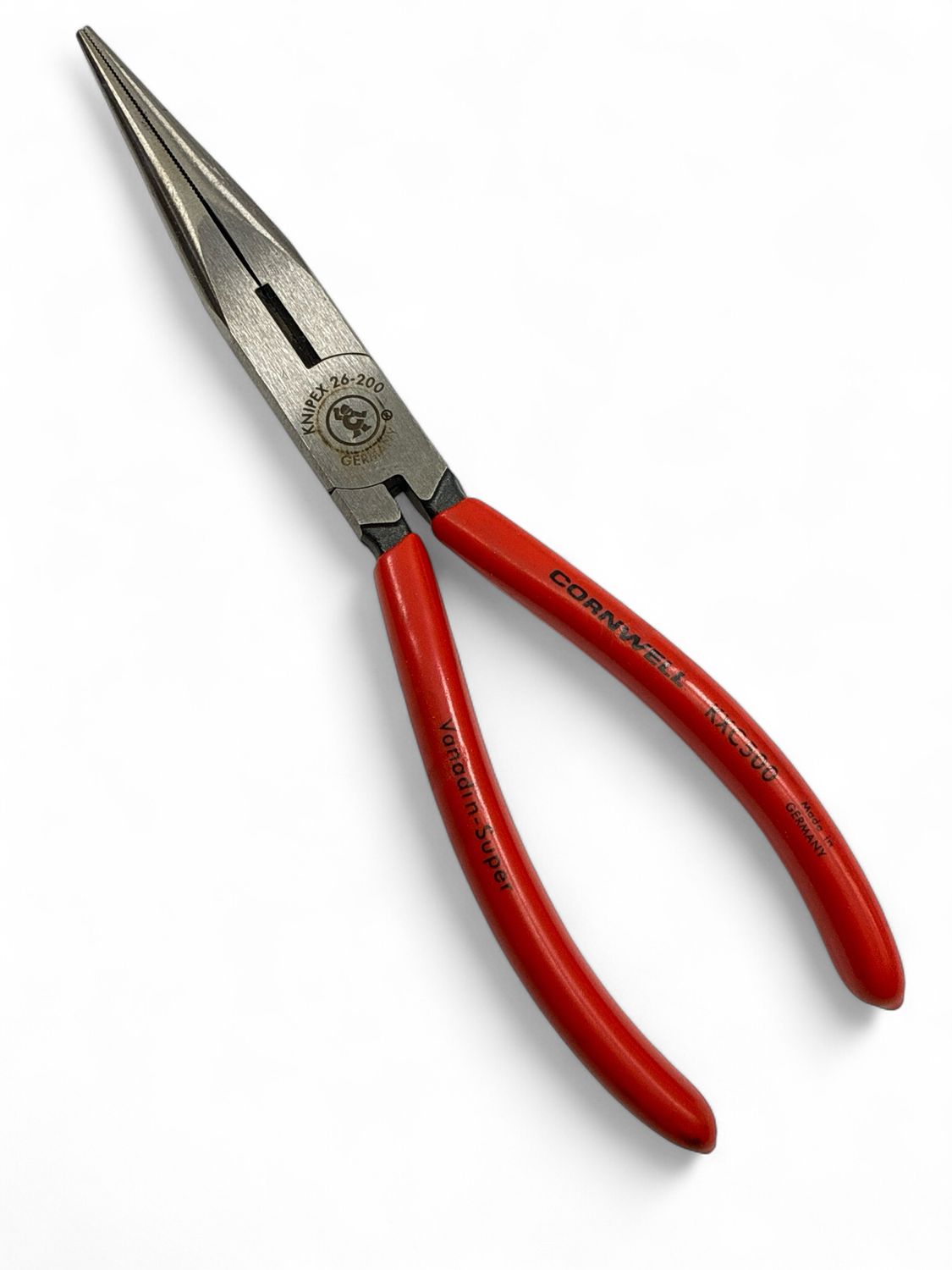 Knipex 8” Long Nose Pliers With Cutter, KXC500