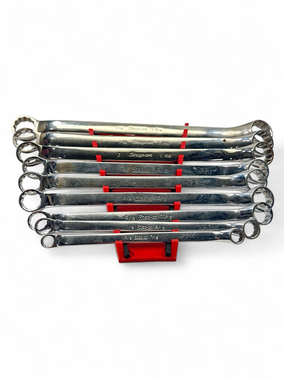 Snap On 9pc 12-Point SAE Flank Drive® 10° Offset Box Wrench Set, XB605A