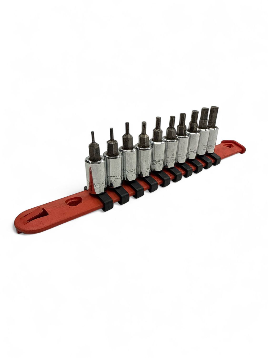 Matco 10pc 1/4” Drive SAE Hex Bit Socket Set, SAXY10R