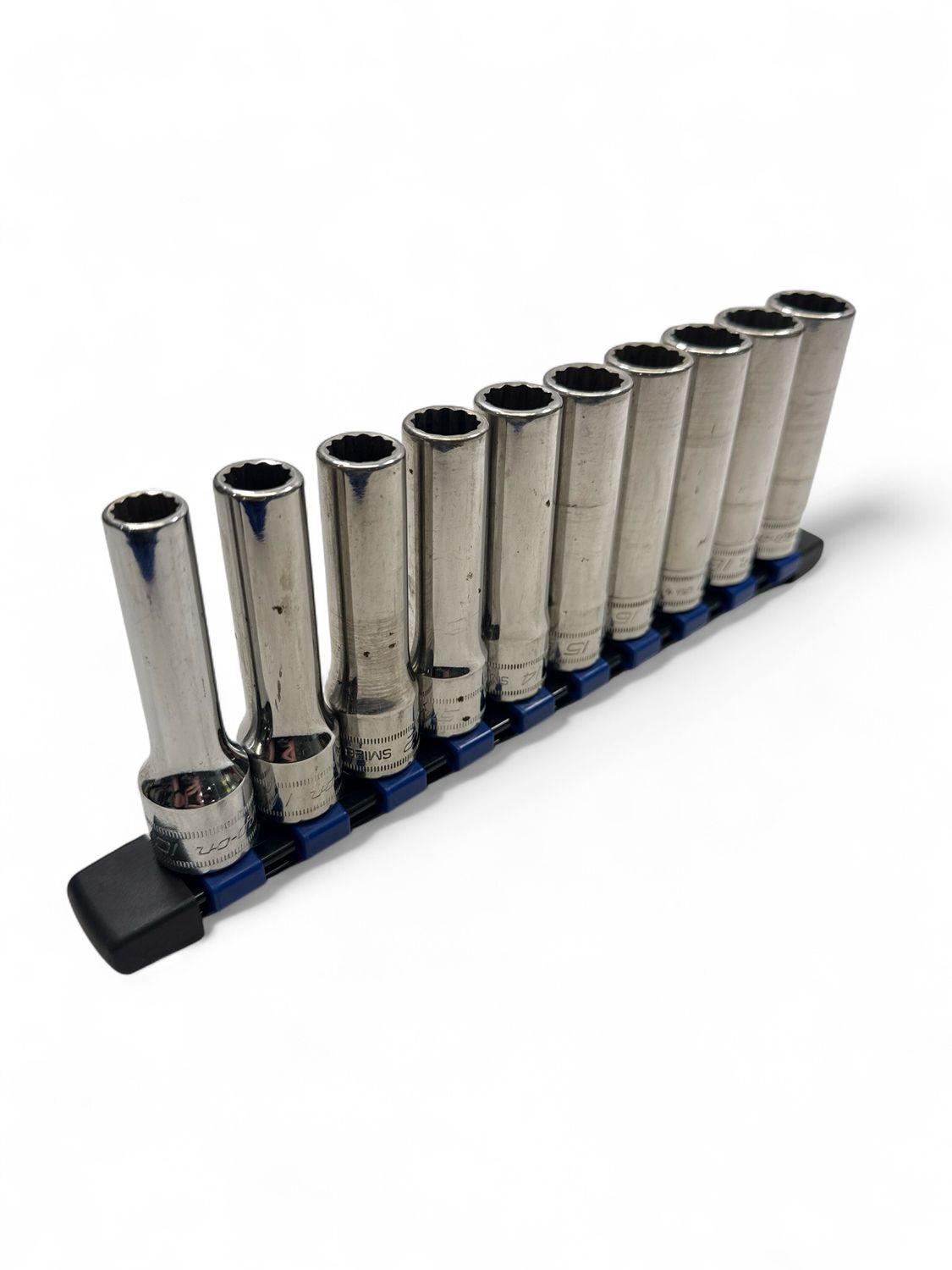 Snap On 10pc 1/2” Drive metric 12pt Flank Drive Deep Socket Set (10mm - 19mm)