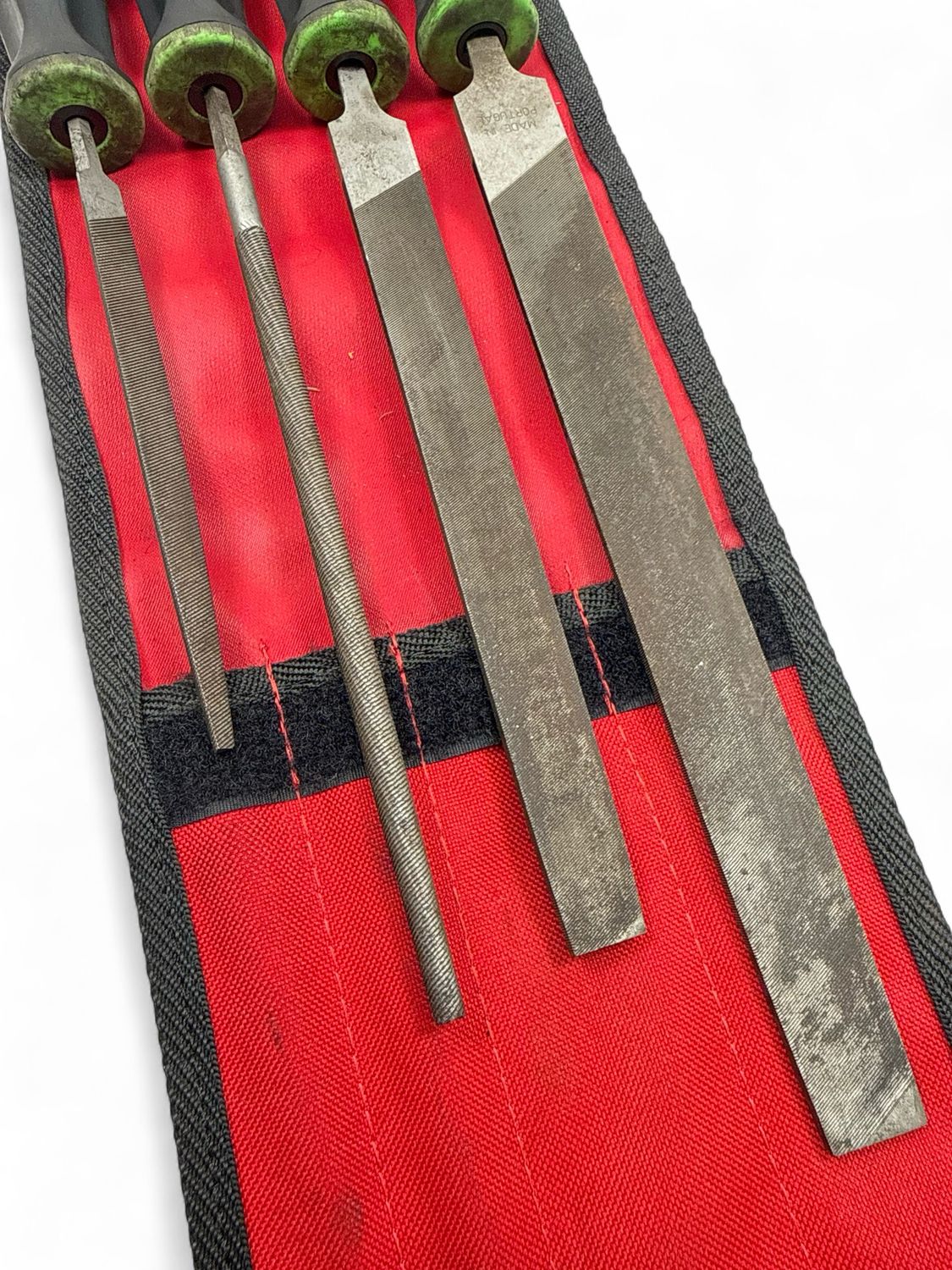 Snap On 4 pc Instinct® Soft Grip Handle Mixed File Set, SGHBF600AG