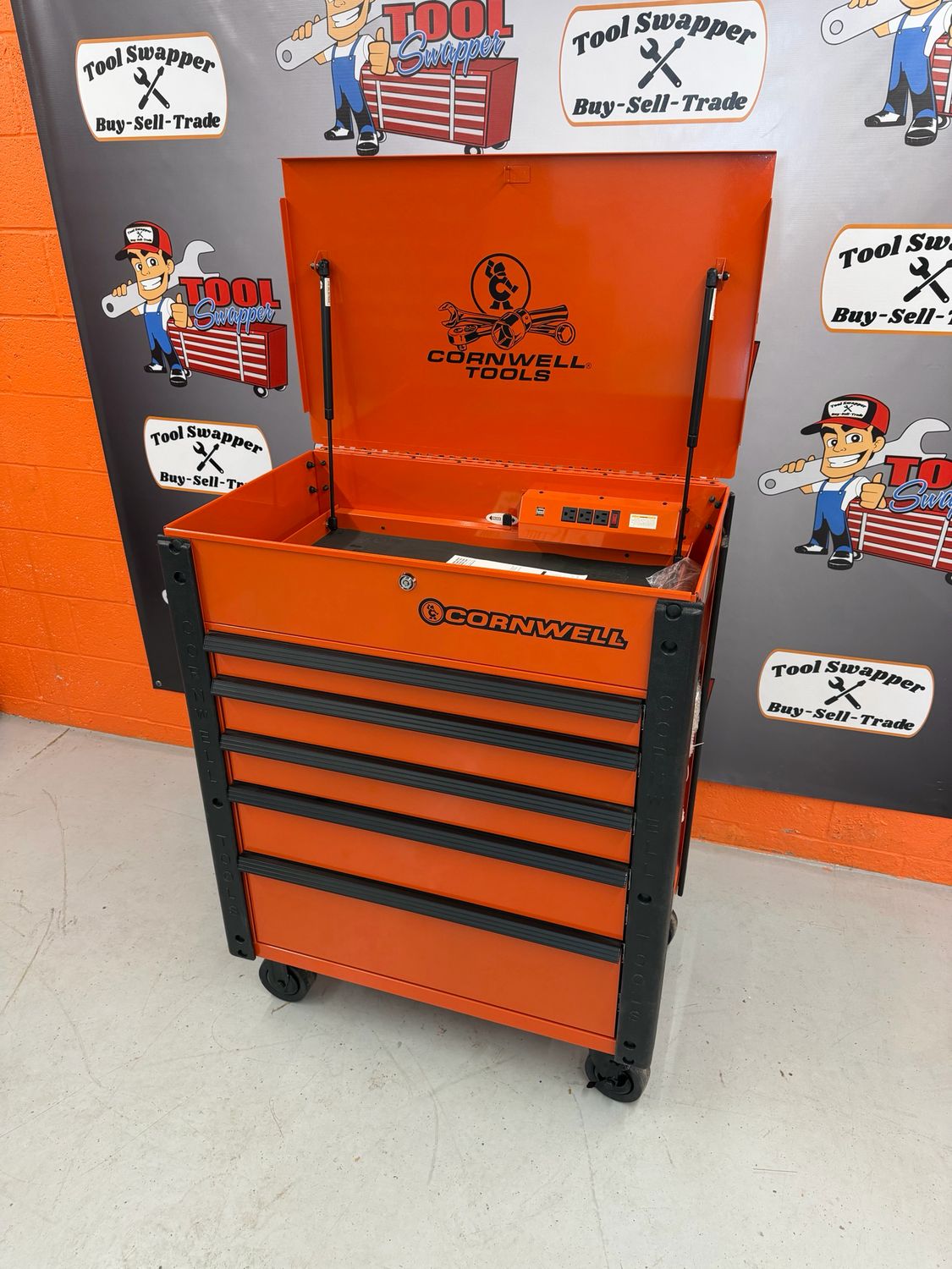 Cornwell 5 Drawer Powered Roll Cart