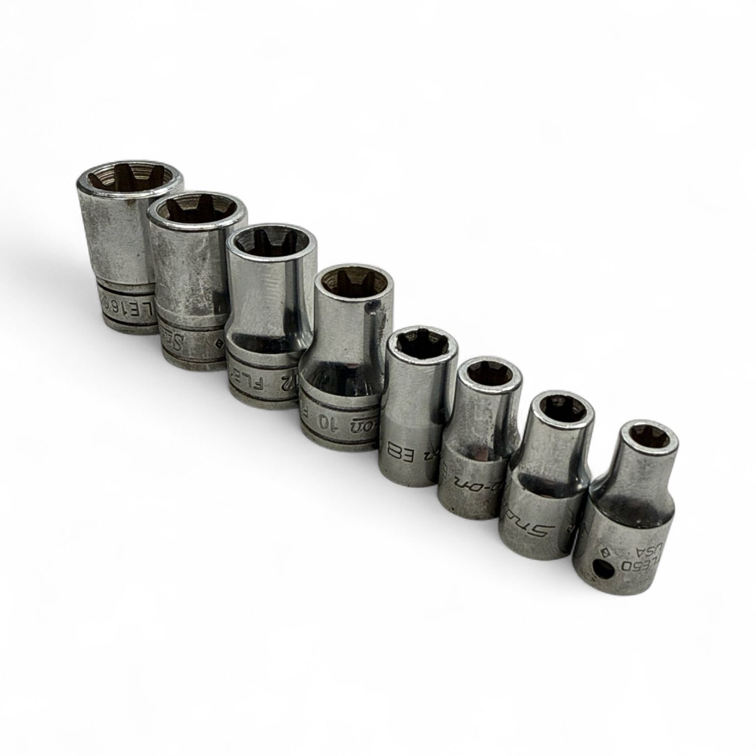 Snap On 10 pc Combination Drive TORX Shallow Socket Set (E4-E18 ...