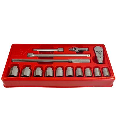 Snap On 15 Pc. 3/4" Drive 12-Point SAE Shallow General Service Socket Set, 414AHD