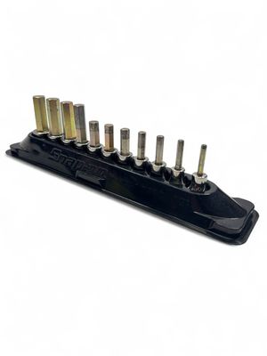 Snap On 11 pc 3/8" Drive Metric Standard Hex Bit Socket Set (4-14 mm), 211EFAMY