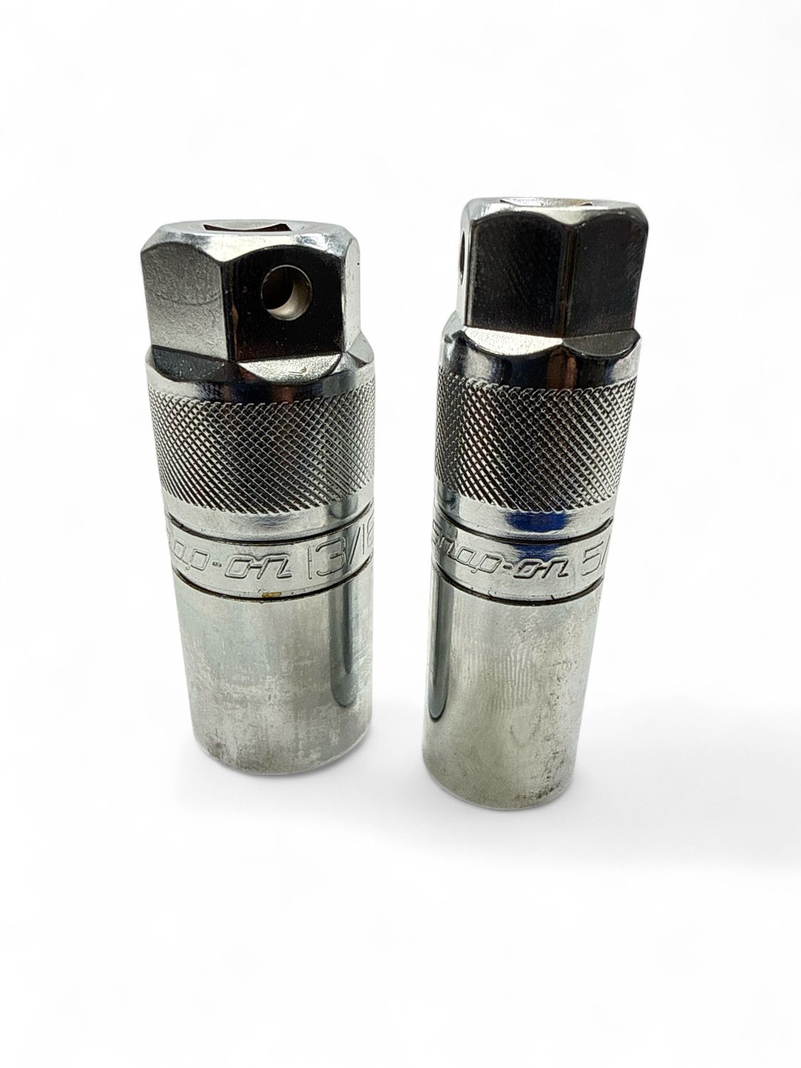 Snap On 2pc 3/8” Drive SAE Flank Drive Magnetic Spark Plug Socket Set ( 5/8” & 13/16”)