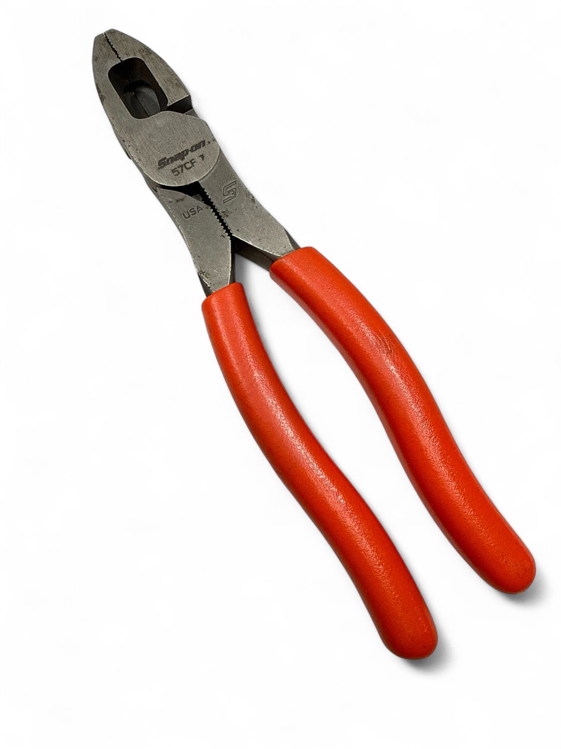 Snap On 7" Heavy-Duty Combination Pliers (Orange), 57CF