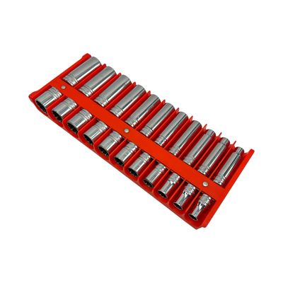 Snap On 22pc 1/2” Drive SAE Shallow 12pt & Deep 6pt Socket Sets (7/16”to 1-1/16”)