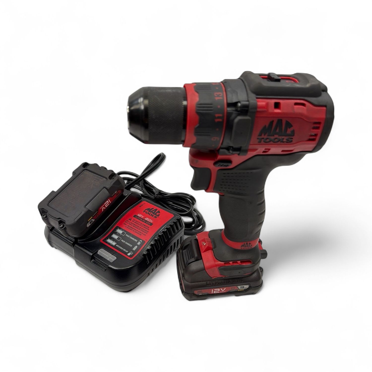MAC Tools 12V MAX* 3/8" Brushless Drill/Driver Kit, MCD701G2