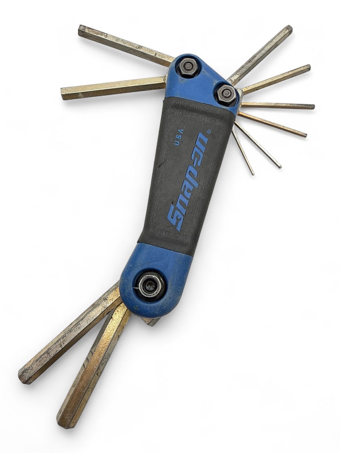 Snap On 10 pc Metric Folding Hex Key Set (1.5-10 mm), AWMEF10K