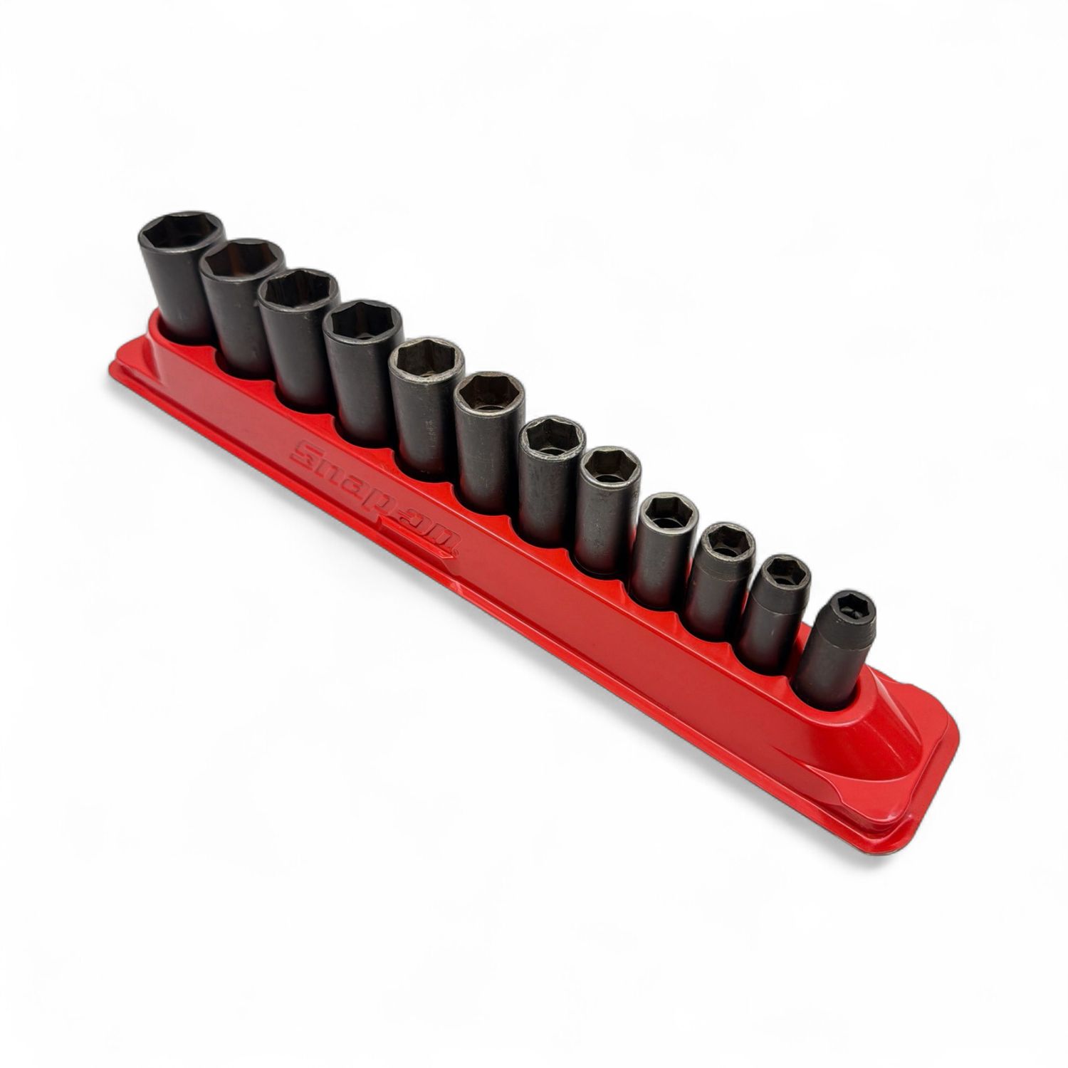 Snap On 12 pc 3/8" Drive 6-Point SAE Flank Drive® Deep Impact Socket Set (5/16-1"), 212SIMFYA