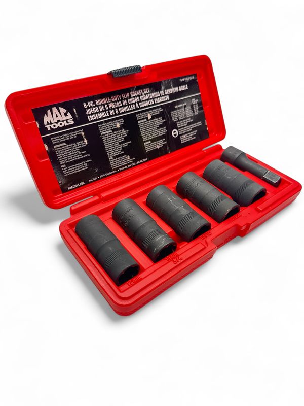 Mac Tools 6pc Double-Duty Flip Socket Set, DBL6-SETA