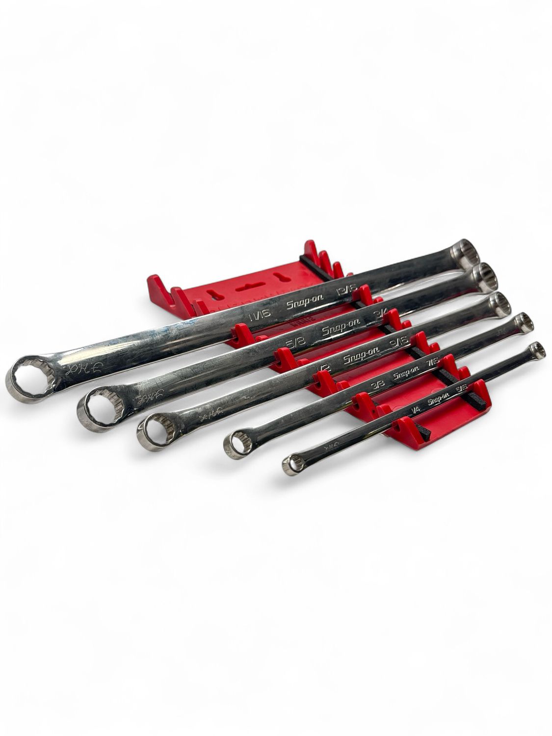 Snap On 5 pc 12-Point SAE Flank Drive® High-Performance 15° Offset Box Wrench Set (1/4–13/16"), XDH605