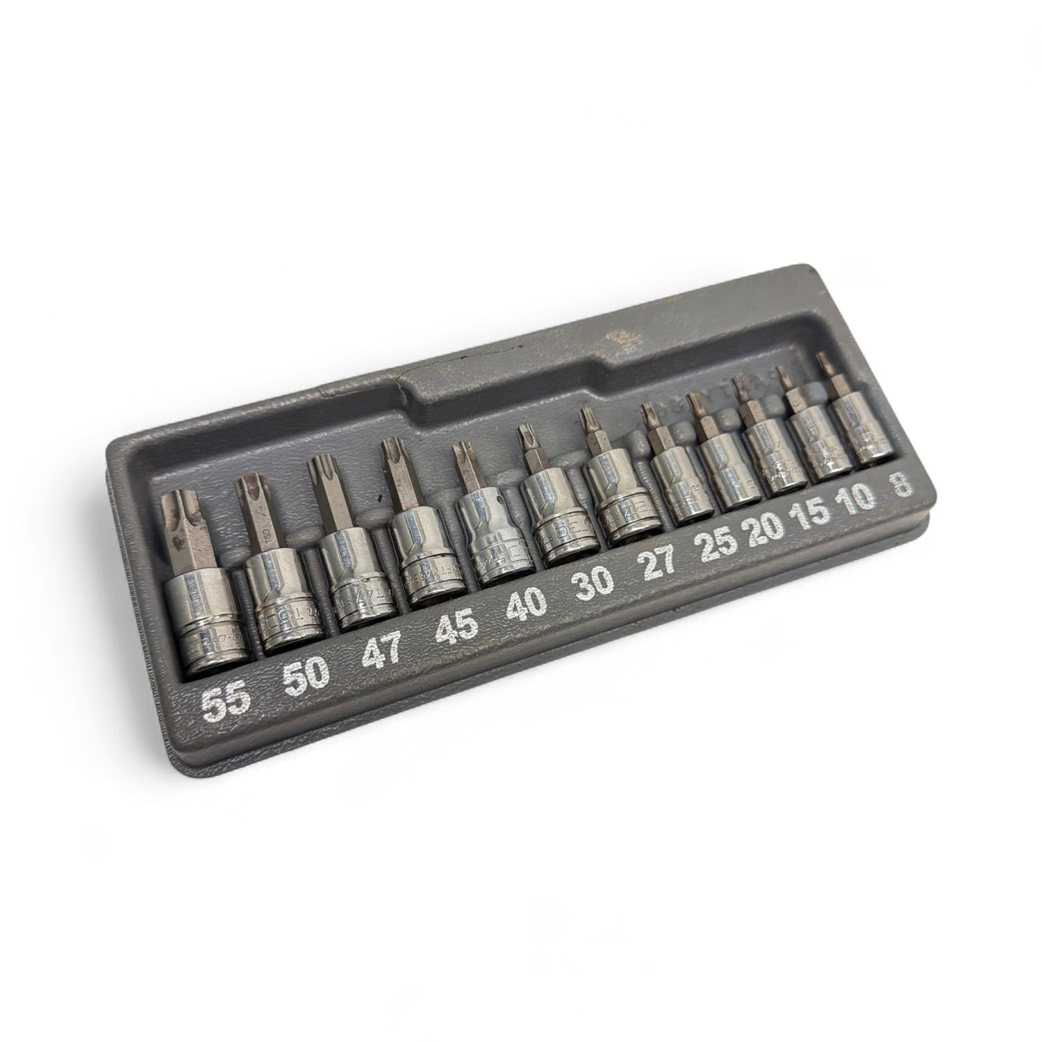 Snap On 1/4” & 3/8” Drive 12-Piece Torx Bit Socket Driver Set (T8-T55 ...