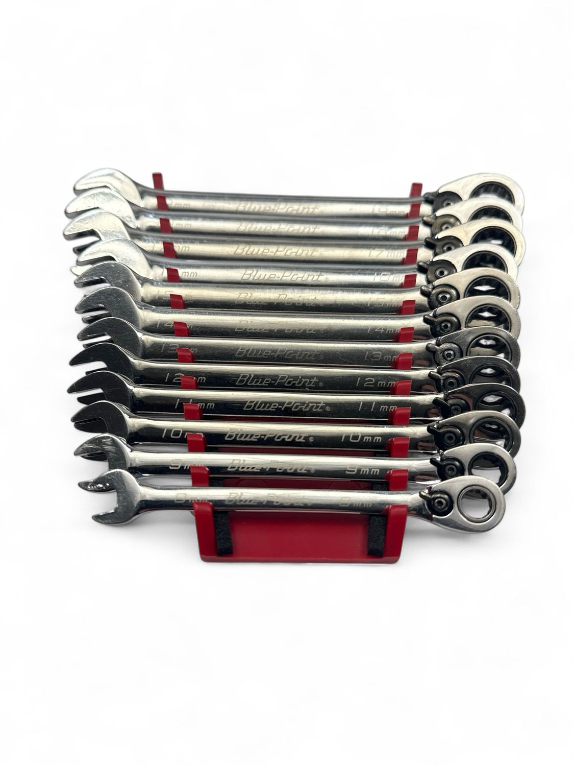 Blue Point 12 Pc. 12-Point Metric 15° Offset Ratcheting Combination ...