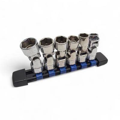 Snap On 6 pc 3/8" Drive 6-Point Metric Flank Drive® Shallow Flex Socket Set, 206FSUMA