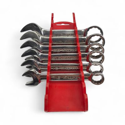 Snap On 6 Pc. 12-Point SAE Flank Drive Midget Combination Wrench Set (7/16-3/4") OXI706B