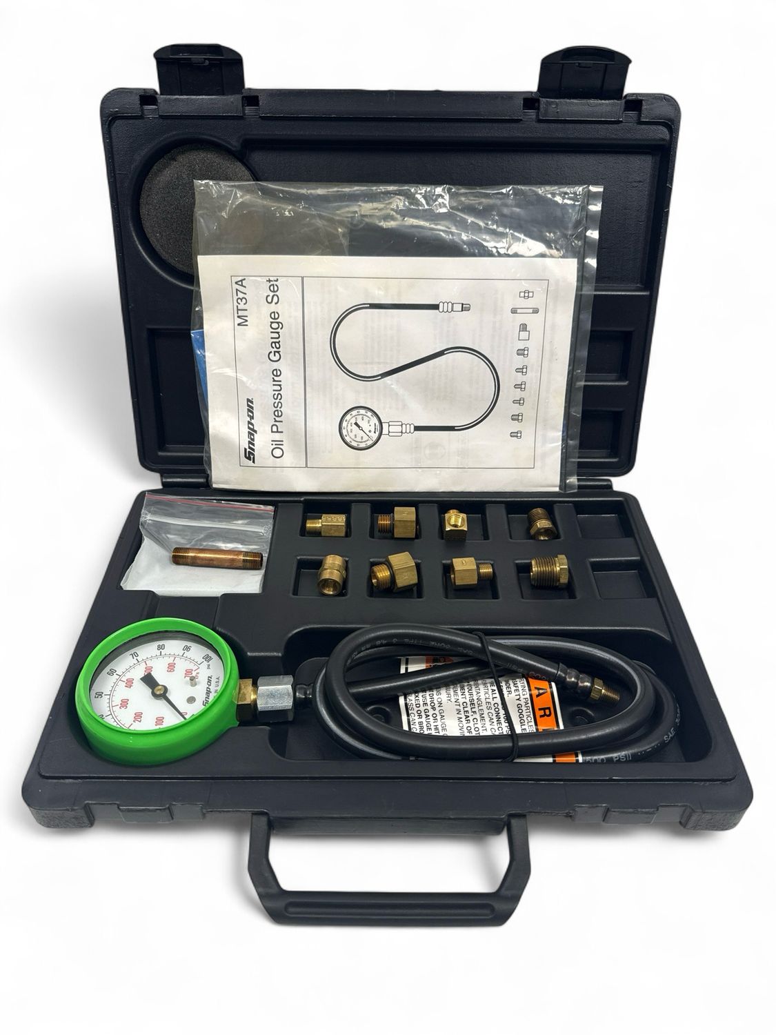 Snap On Oil Pressure Gauge Set, MT37A