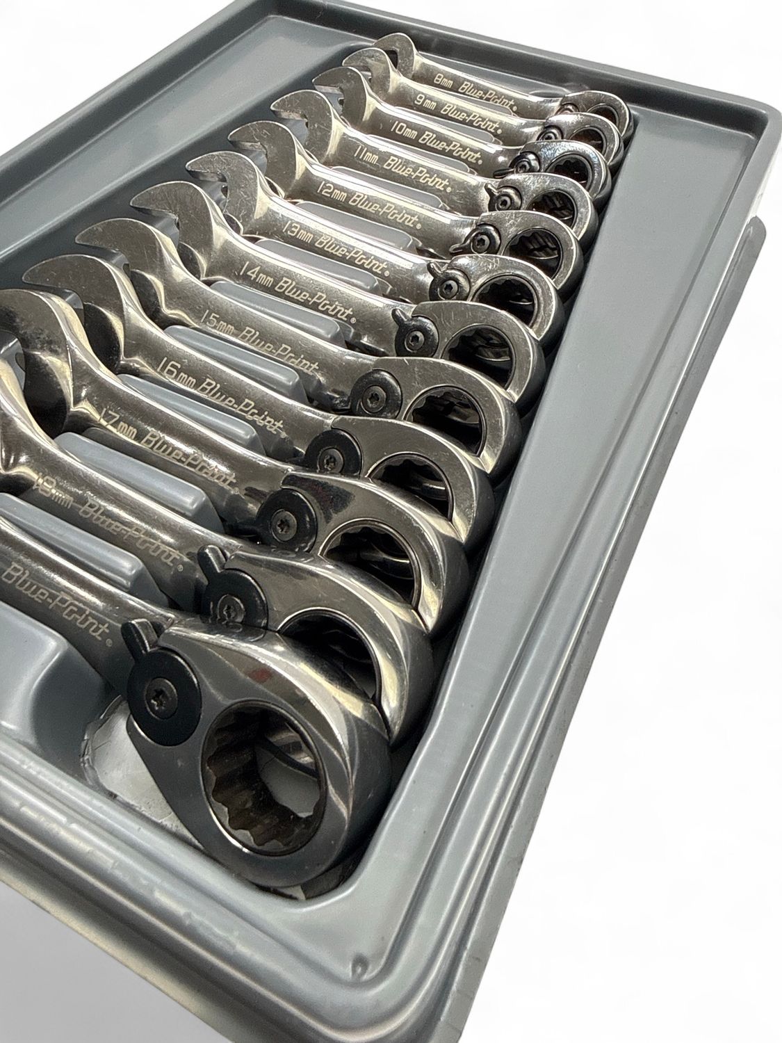 Blue Point 12 pc Metric 15° Offset Short Ratcheting Combination