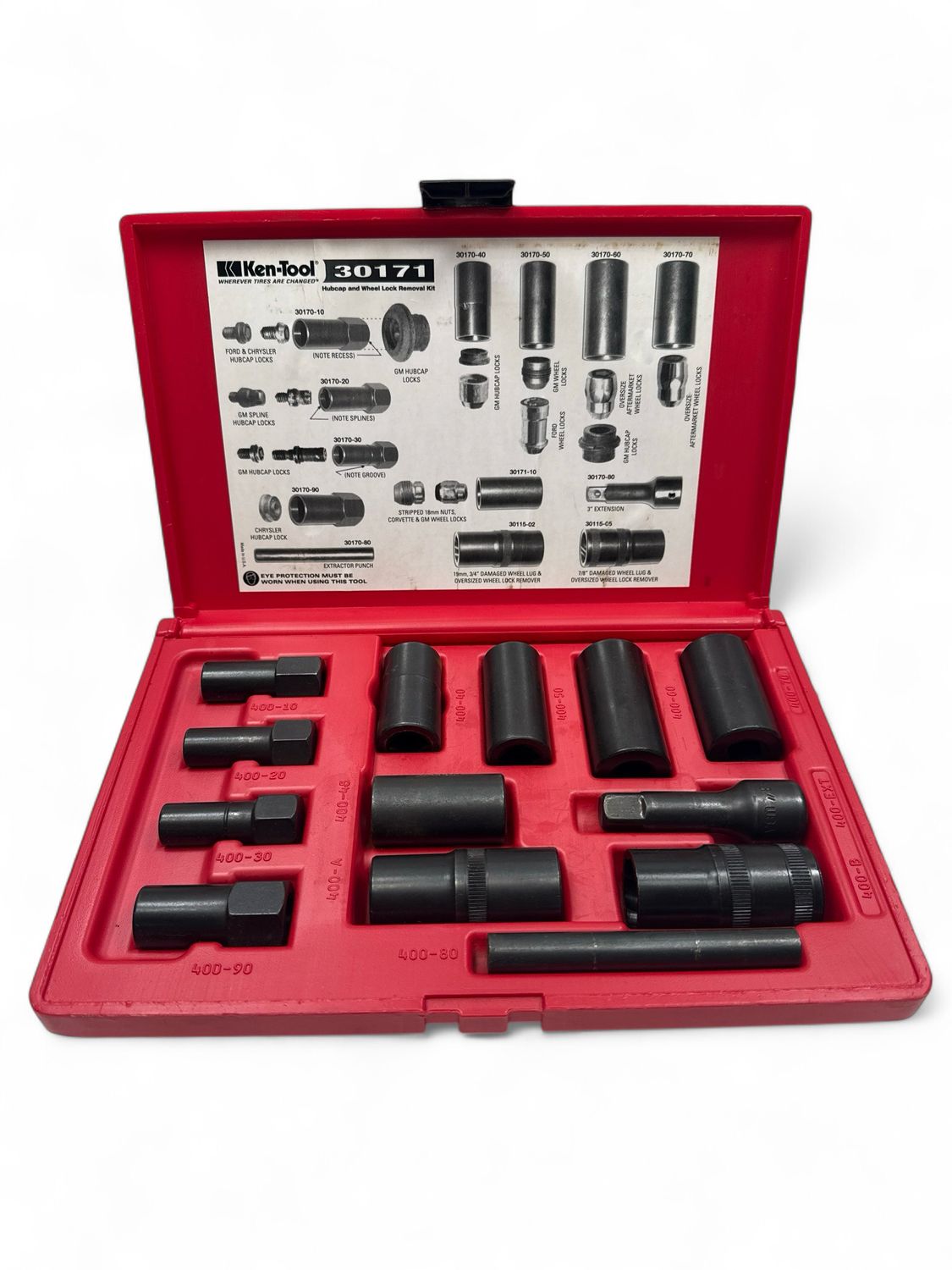 Ken-Tool 13pc Wheel Cover & Wheel-Lock Removal Kit, 30171