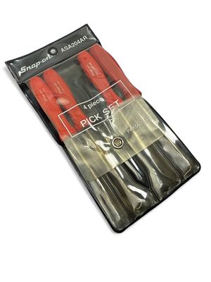 Snap On 4 pc Mini Acetate Handle Pick Set, ASA204BR