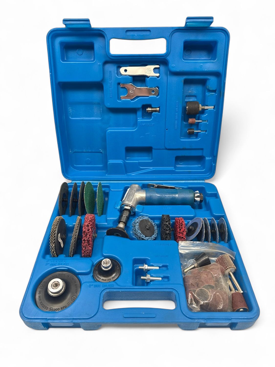 Cornwell 45pc 1/4” Angle Head Gearless Die Grinder Kit, CAT555K