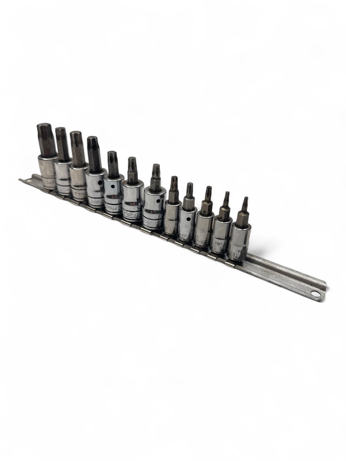 Snap On 12 Pc. Combination Drive Torx Bit Standard Socket Set (T10-T55) 212EFTXY