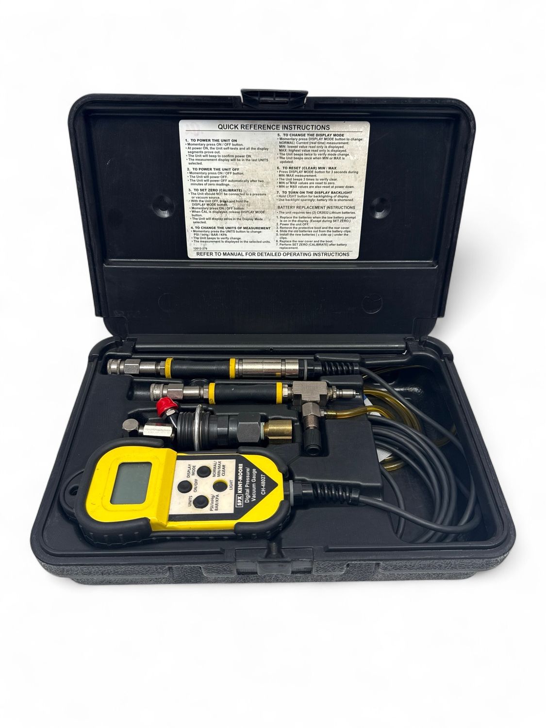 Kent-Moore Digital Remote Pressure/Vacuum Gauge, CH-48027