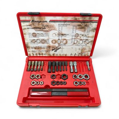 Snap On 40 Pc. Fractional/Metric Rethreading Set, RTD40