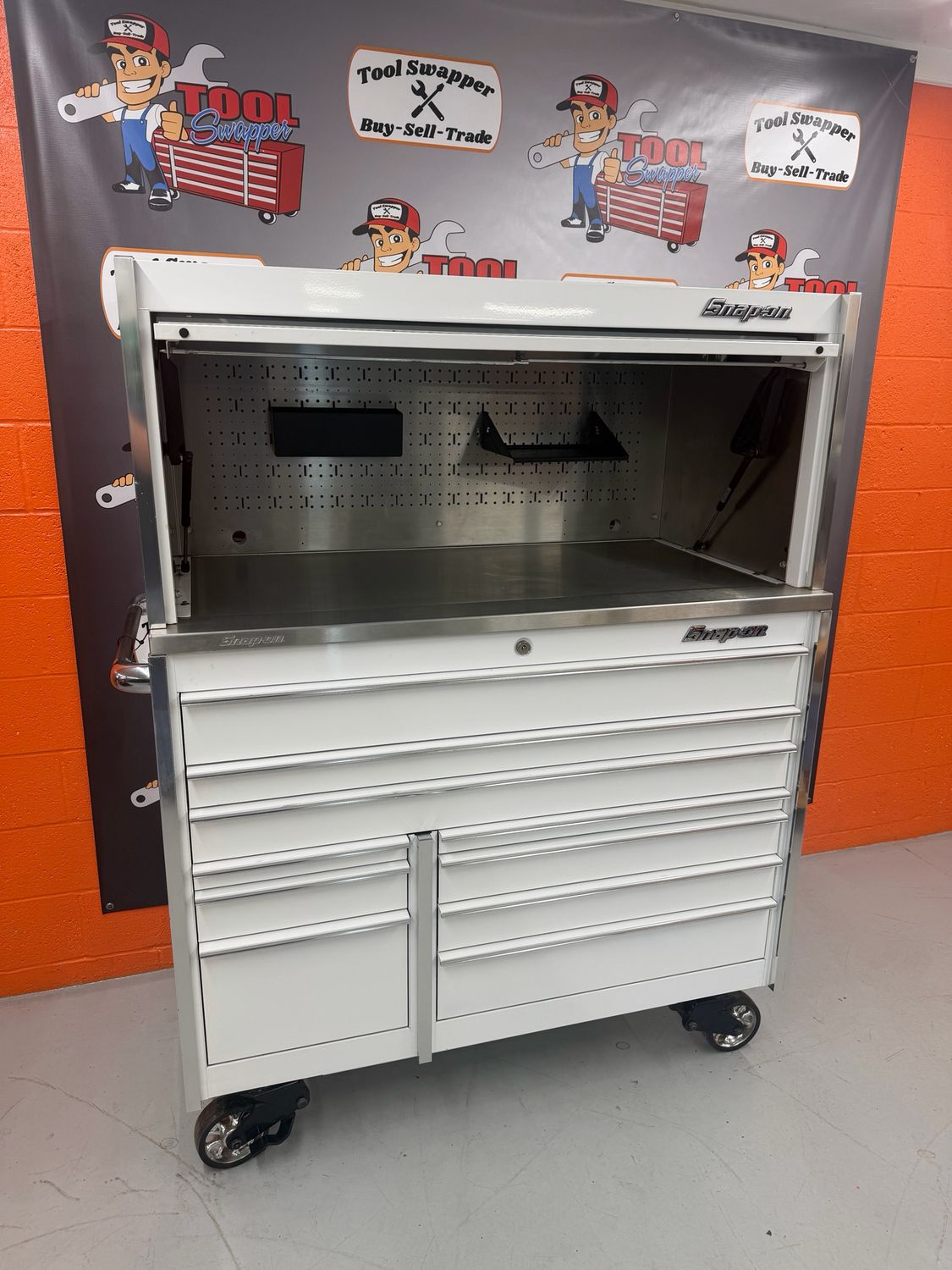 Snap On Master Series Double Bay & Hutch W/ Stainless Top, KTL1022APXS7