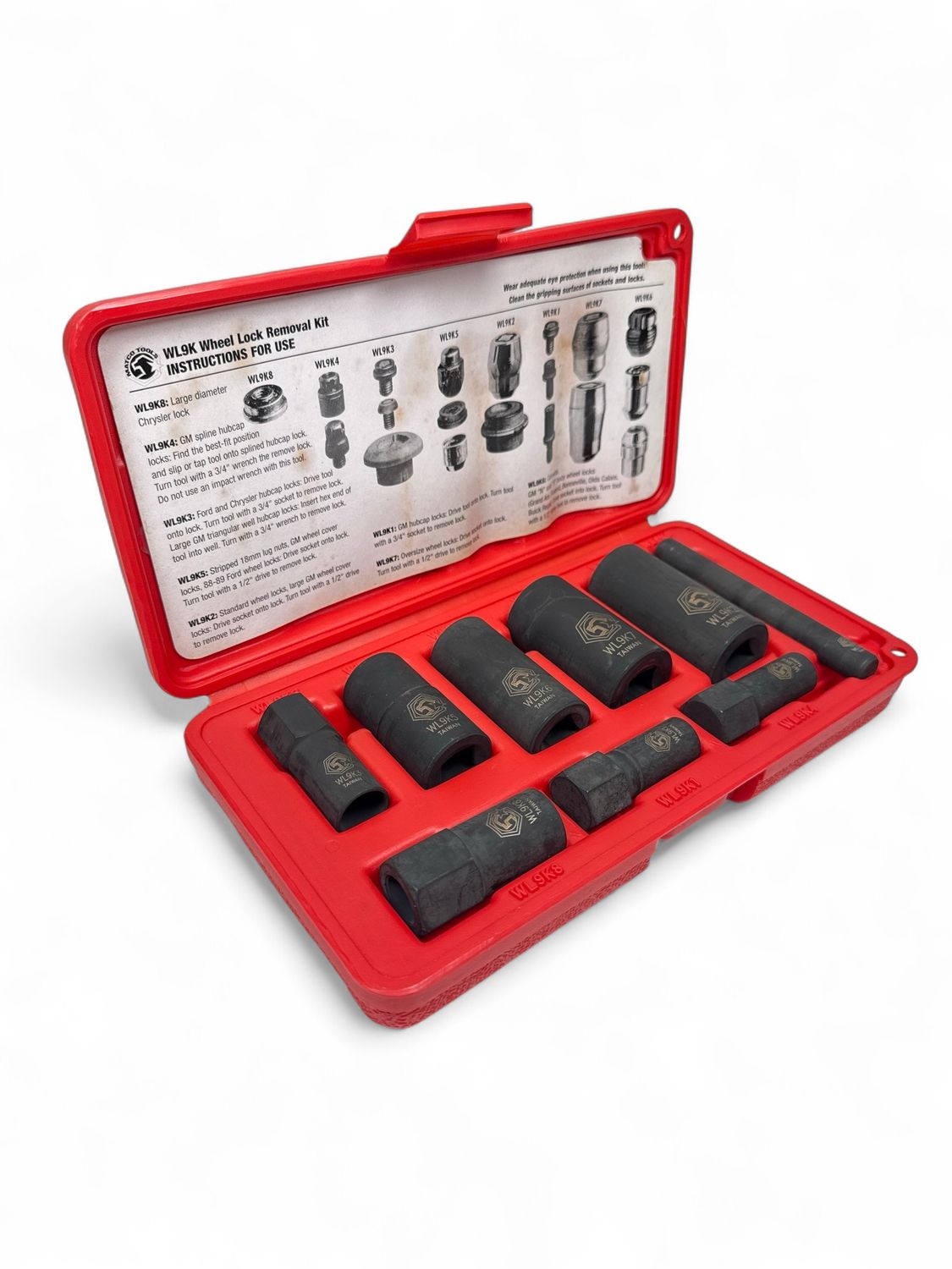 Matco 9pc Wheel Lock Removal Kit, WL9K