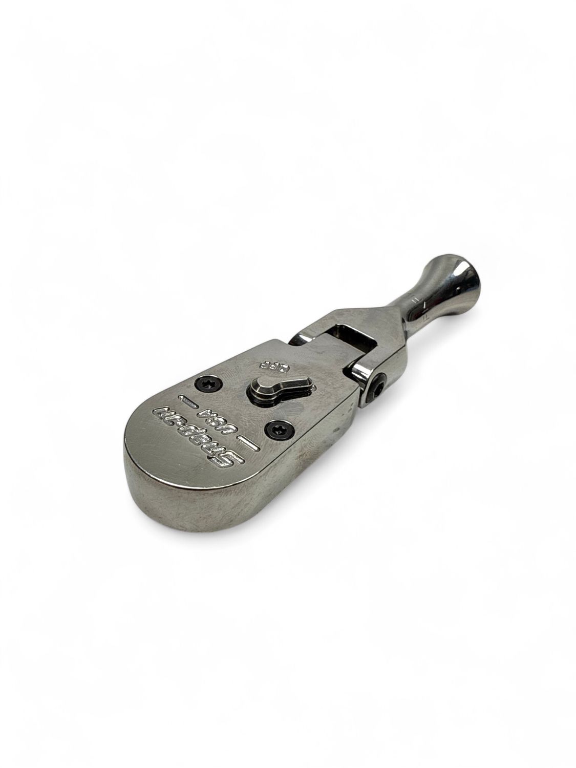 Snap On 3/8” Drive Stubby Handle Flex Head Ratchet, FKF100