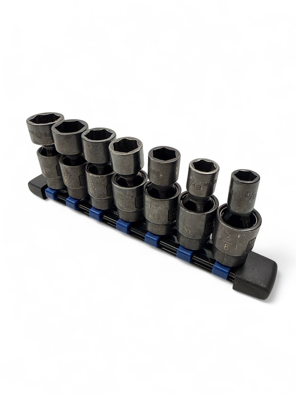 Matco 7pc  3/8" Drive SAE 6 Point Universal Impact Socket Set, SBUP76TB