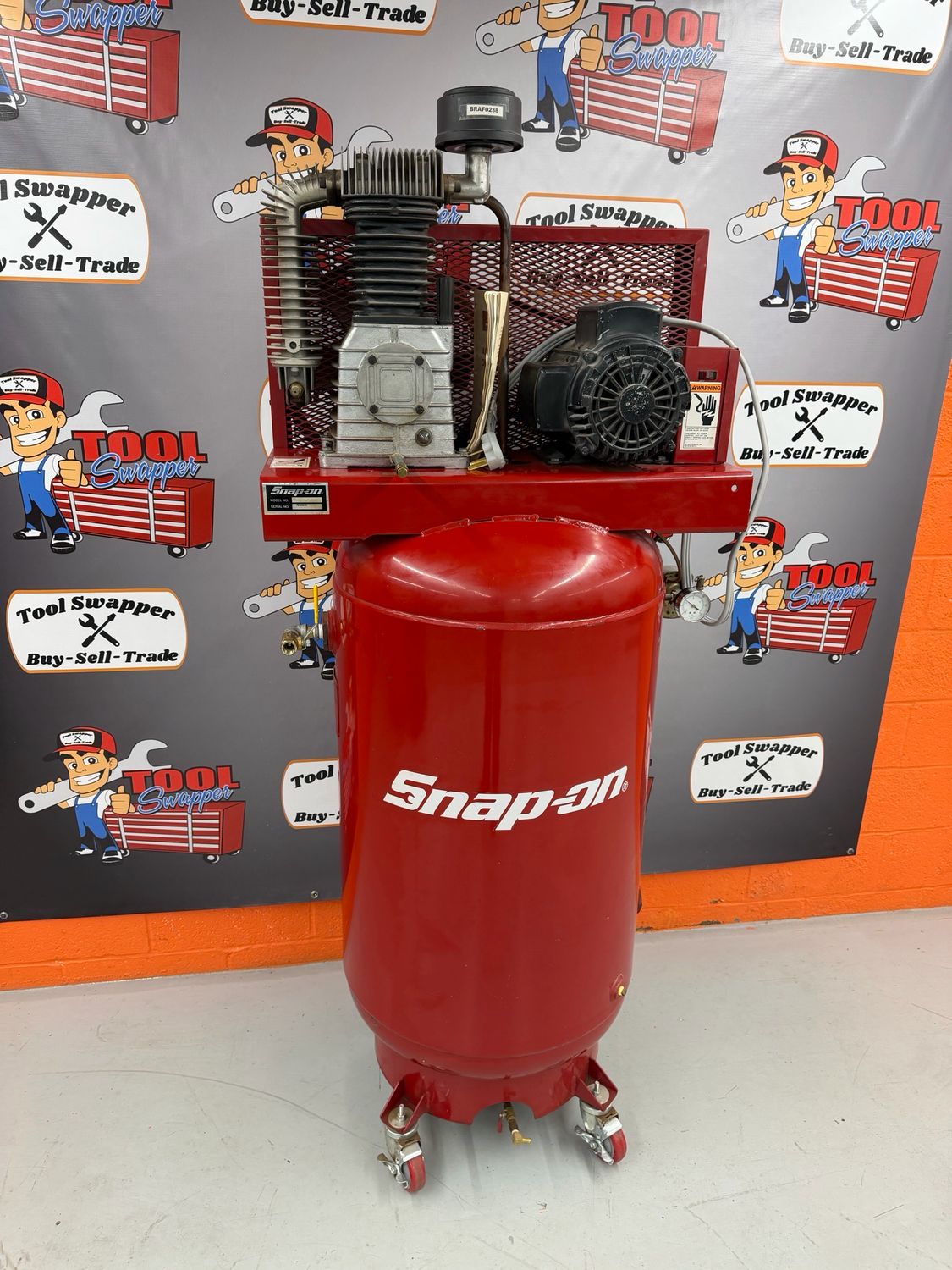 Snap On 7 HP 80-Gallon Stationary Single-Phase Air Compressor, BRA718V