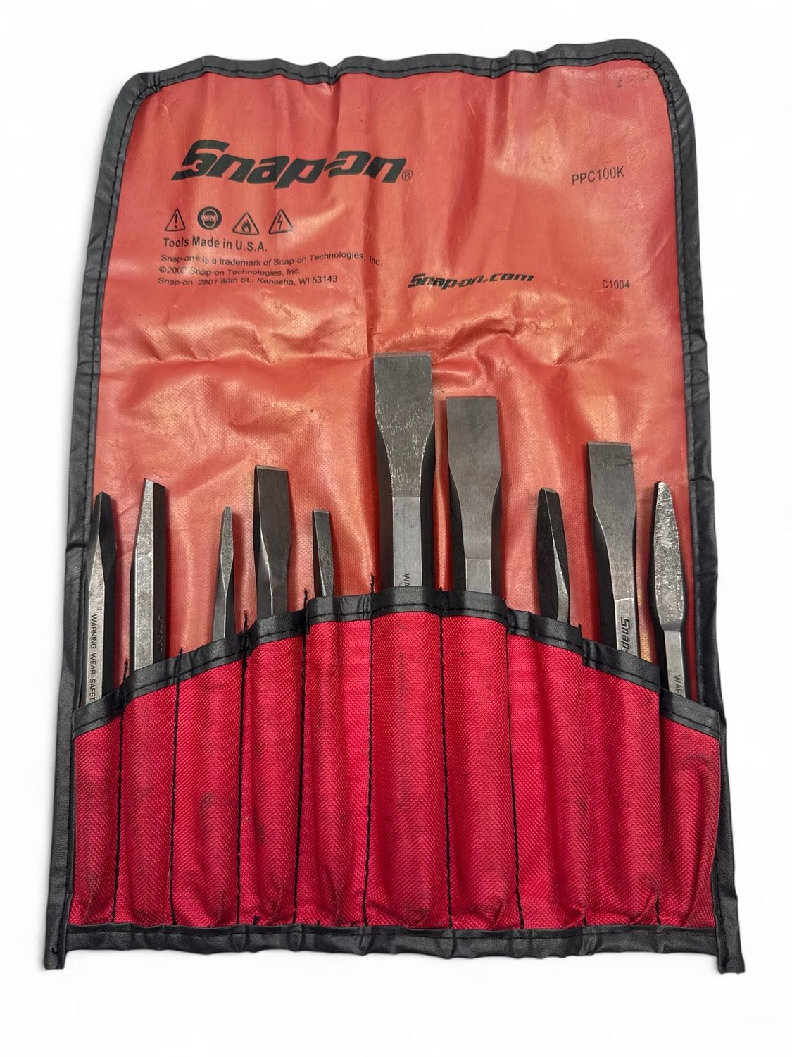 Snap On 10pc Punch and Chisel Set, PPC100AK