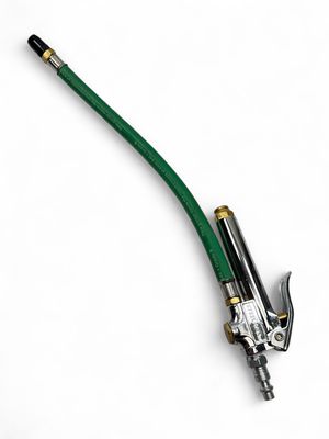 Steeman Straight Chuck Tire Inflator W/ Green 12” Hose, 75052