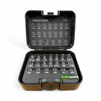 Grip Edge 20-PC 1/4'' Drive Short Hex Driver Set, HA20S