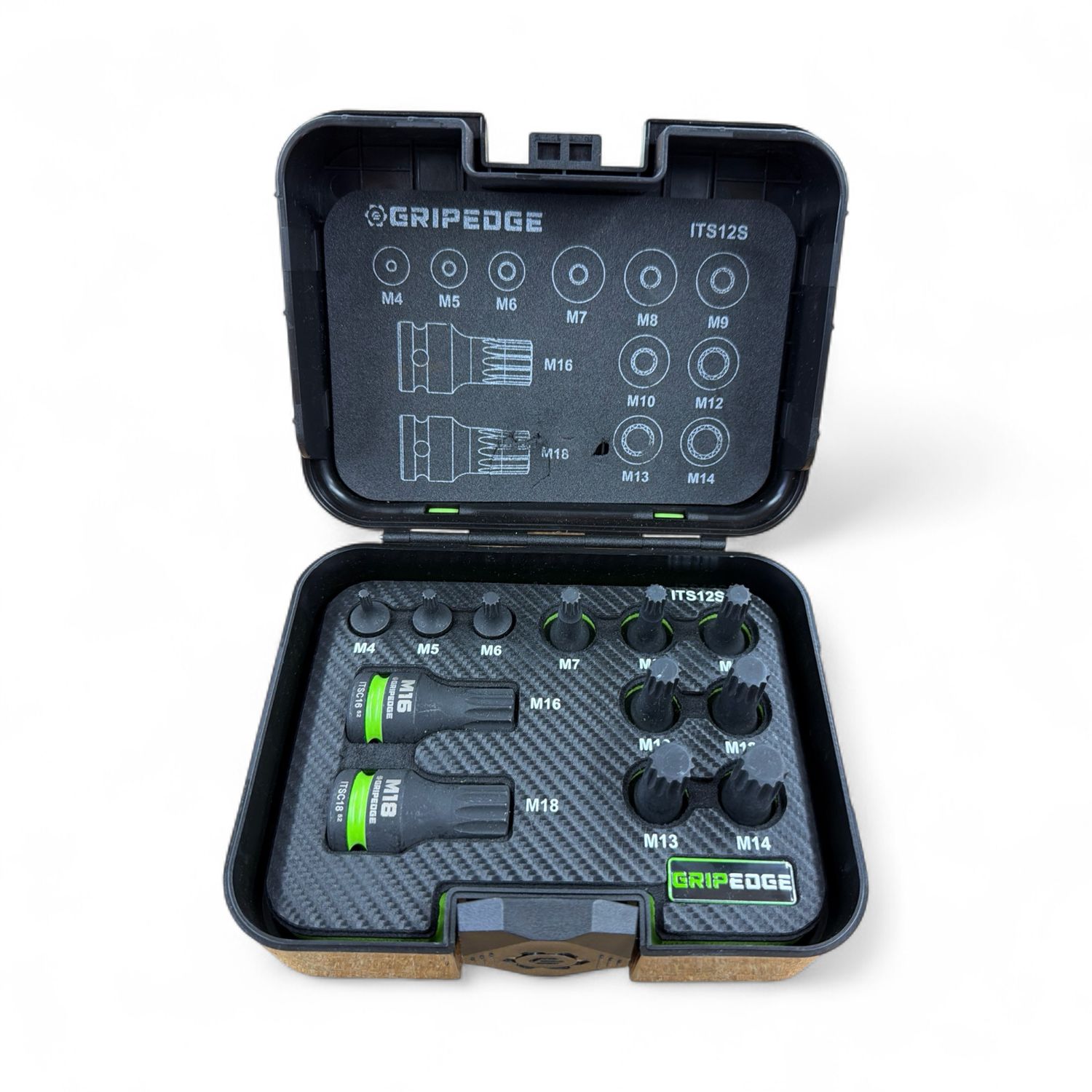 Grip Edge 12-PC RPT 1/4, 3/8 & 1/2" Drive Standard Impact Triple Square Driver Set, ITS12S