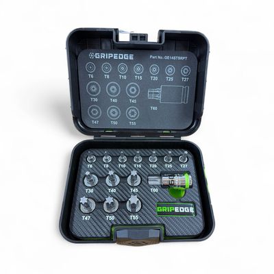 Grip Edge 14-PC RPT Star Driver Set, GE14STSRPT