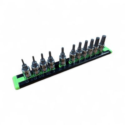 Grip Edge RPT Hex Driver Set - 11-Pc 1/4 Grip Edge RPT Hex Driver Set - 11-Pc 1/4" Drive Short SAE, GE11ASSHSRPT