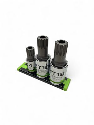 GripEdge | 3-PC RPT 3/8 & 1/2" Drive Standard Security Triple Square Bit Socket Set, IPTS3S