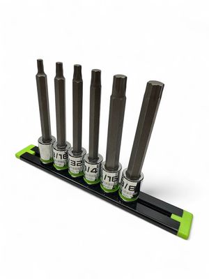 Grip Edge RPT Hex Driver Set - 6-Pc 3/8’’ Drive Long SAE, HBS6LS