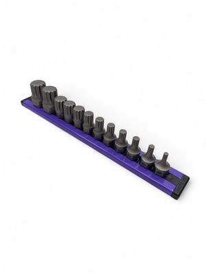 GripEdge | 12-PC 1/4 & 3/8 Drive Low Profile Triple Square Dual Action Driver Bit Set, DDTS12S