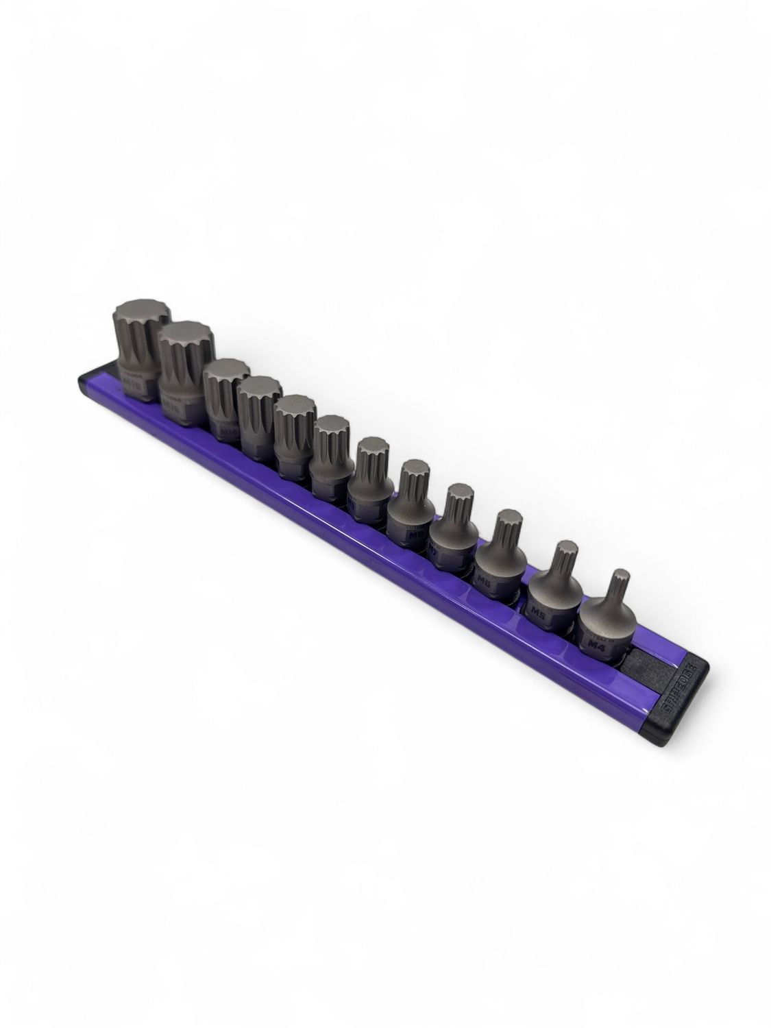 GripEdge | 12-PC 1/4 & 3/8 Drive Low Profile Triple Square Dual Action Driver Bit Set, DDTS12S