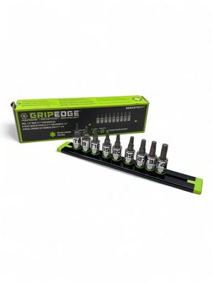 Grip Edge RPT Star Driver Set - 9-Pc 1/4" Drive, GE9ASTSRPT